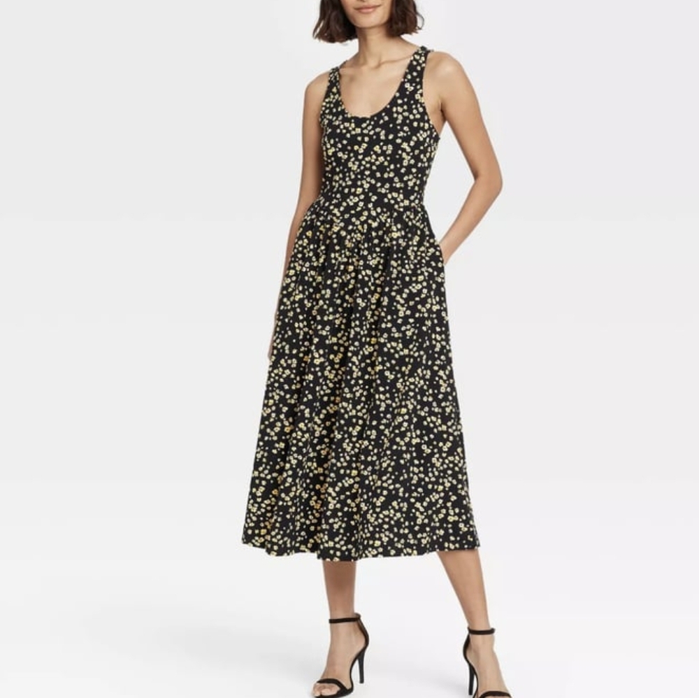 Who What Wear Very Pretty Floral Midi Dress*Sale
